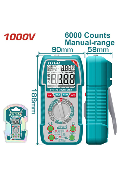 TOTAL افومتر ديجيتال 1000v