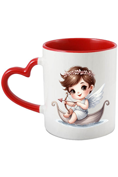 StoryGift Romania Cana Cu Un Bebelus Cupidon Vesel | Ilustratie | Trage Cu Ar...