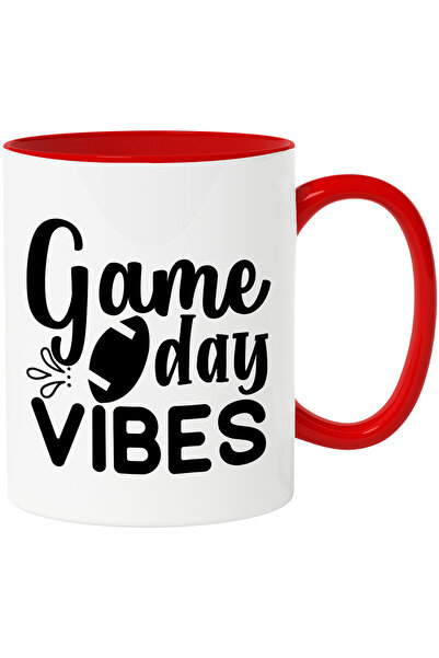 StoryGift Romania Cana Cu O Minge De Fotbal American Si Textul "game Day Vibe...