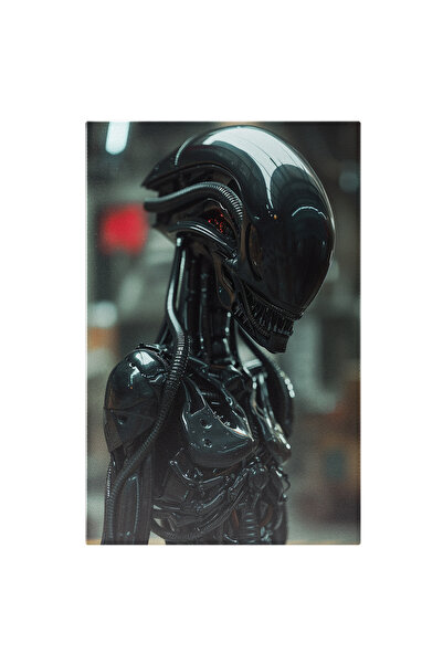 StoryGift Romania Tablou Canvas: Imaginea Unui Extraterestru Din Metal - Foto...