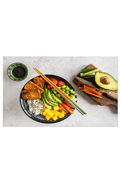 StoryGift Romania Tablou Canvas Mancare Vegana - Bucurati-va De Sushi Si Tofu