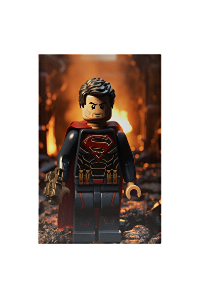 StoryGift Romania Tablou Canvas: Neinvinsul Superman Lego Aflat In Fata Raulu...