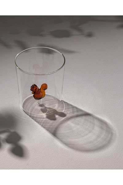 Madame Coco Violet Borosilicate Glass Cup - Brown - 350 ml