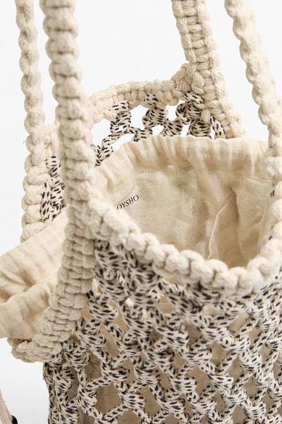 Oysho Knotted slouch bag