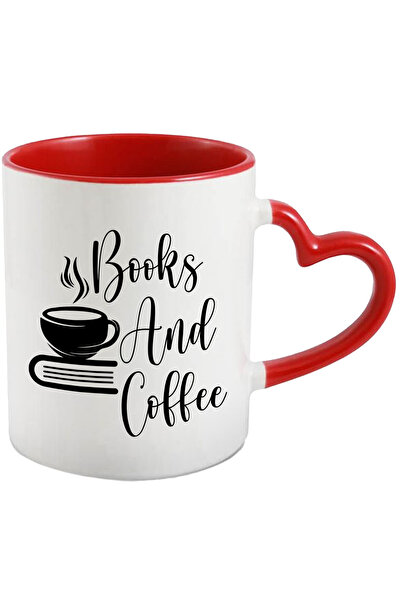 StoryGift Romania Cana Pentru Iubitorii De Cafea Si De Carti Cu Maner Inima R...