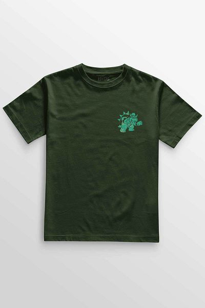 Kretas Χακί T-Shirt Super Mario Bowser Ιαπωνική αφίσα με τυπωμένη μπλούζα Unisex