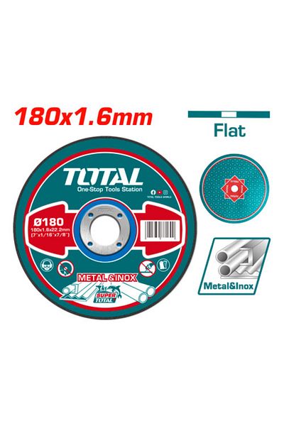 TOTAL 7" 1.6mm Stainless Steel Cutting Disc