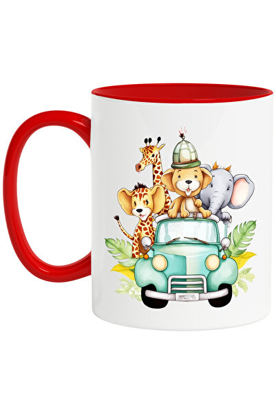 StoryGift Romania Cana Cu Animale Din Jungla Care Se Plimba Cu O Masina | Ilu...