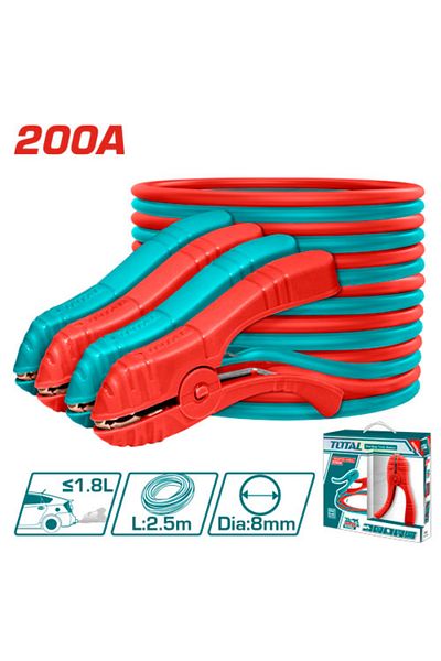 TOTAL 200a car jumper cable 8mm-2.5m