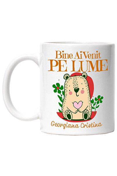 StoryGift Romania Cana Cu Animal Plus Jucarie Cu Inima Roz Text In Limba Roam...