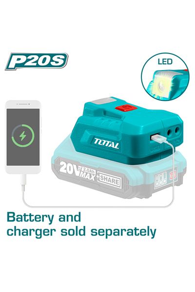 TOTAL 20v mobile battery charger without battery and charger