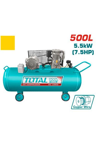 TOTAL 500l 7.5hp air compressor