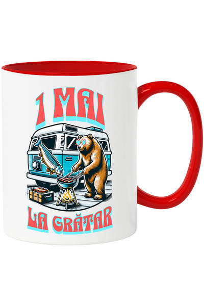 StoryGift Romania Cana 1 Mai Urs La Gratar Zi Relaxare Cu Caravana, 330ml, Ce...