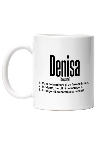 StoryGift Romania Cana Cu Numele Denisa, Si Mesaj Motivational, Determinare, ...