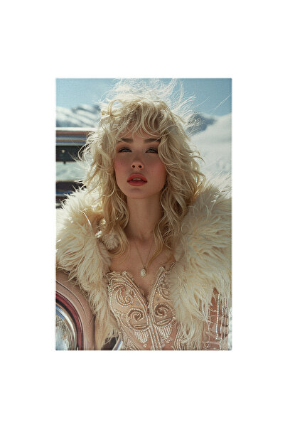 StoryGift Romania Tablou Canvas: Stil Și Putere În Portretul Unei Femei Blond...