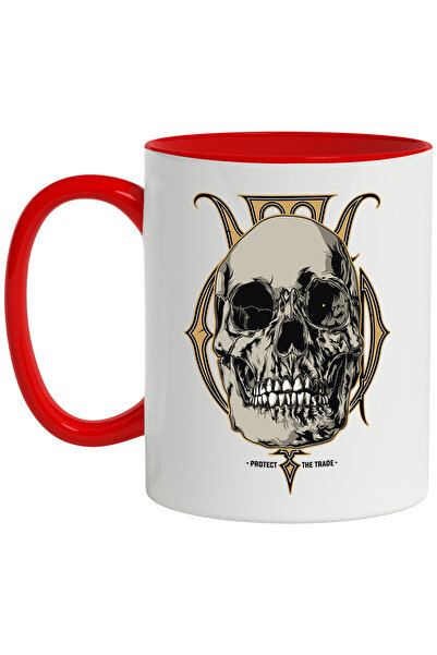 StoryGift Romania Cana Cu Mesaj In Engleza Protect The Trade, Craniu, Dinti, ...