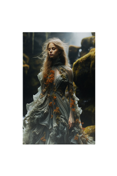 StoryGift Romania Tablou Canvas: Fotografie Cu O Fata Draguta In Rochie - Mus...
