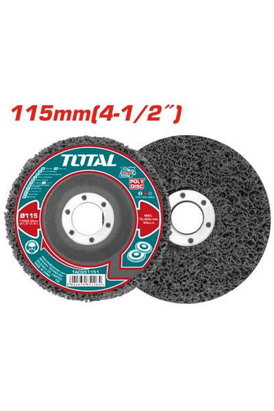 TOTAL Stainless steel sanding disc 115x22.22mm