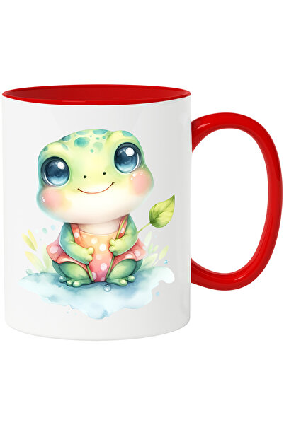 StoryGift Romania Cana Cu O Broscuta Vesela | Ilustratie | Frunze | Plante | ...