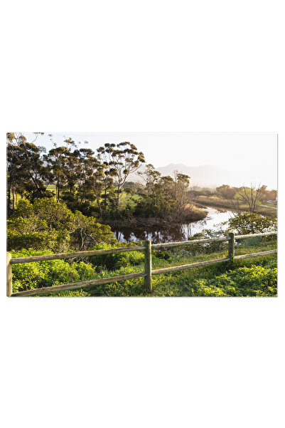 StoryGift Romania Tablou Canvas: Drum Prin Peisajul Rural, Sub Copaci Si Lang...