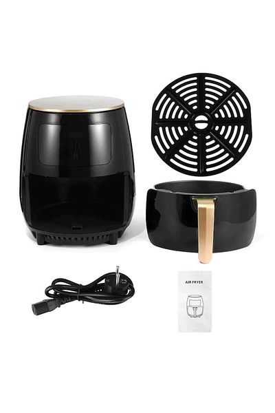 MACVI Friteuza cu Aer Cald Macvi®, Air Fryer, Filtru de Aer Integrat, 6 Programe, Putere 2400W, 6L