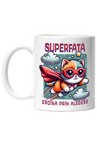 StoryGift Romania Cana Super Fata,supererou, Eroina Prin Alegere, 330ml, Cera...