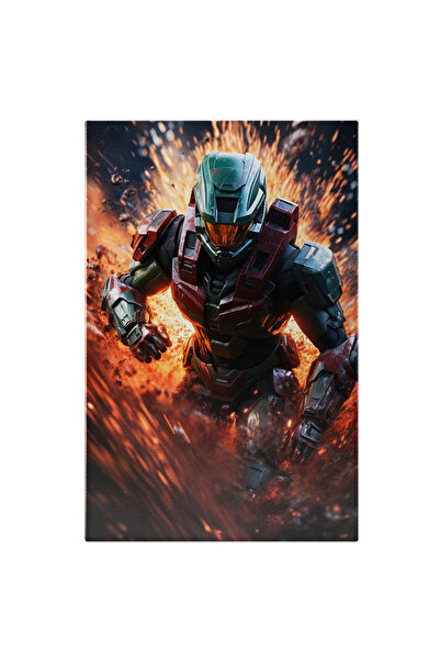 StoryGift Romania Tablou Canvas: Robot Care Trece Prin Noroc In Echipament Al...