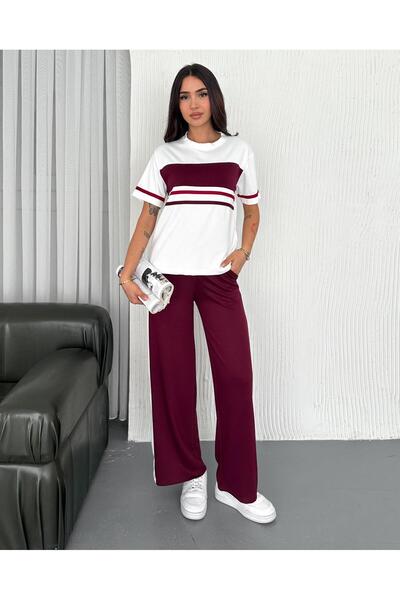 Elaxi بدلة مخططة من القماش المشروط