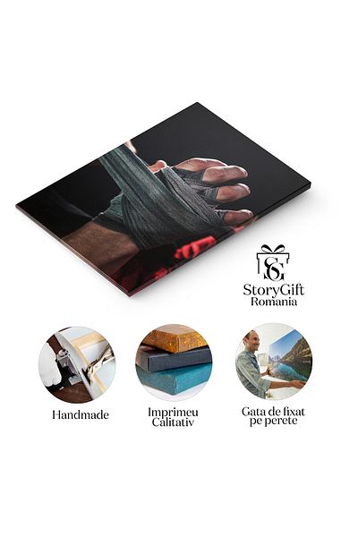 StoryGift Romania Canvas Print - The Power of Boxing: Athlete, Kickboxing, Health, Training, Power