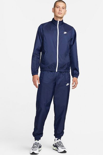 Nike Sportswear Club Lined Woven Ανδρικό Σετ Φόρμας Ανδρικής Υφαντής Σετ Σκούρο Μπλε