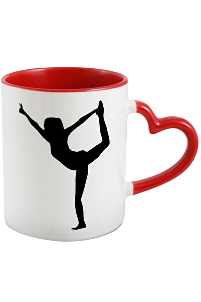 StoryGift Romania Cana Cu O Gimnasta - Sport Talent Pasiune Cu Maner Inima Ro...