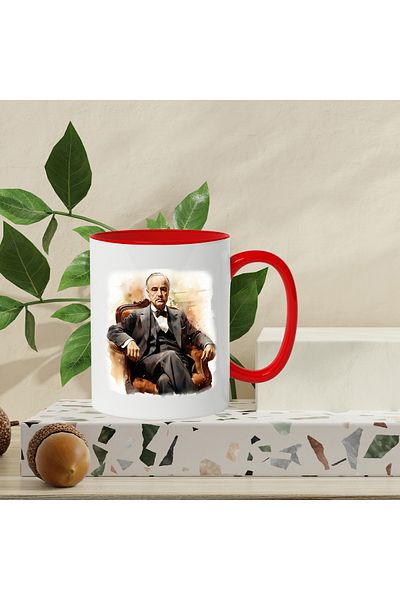StoryGift Romania Mug With The Nose, Fictional Character, Movie, Costume, Chair, Multicolor 330 ml, Ceramic, With ,STG.