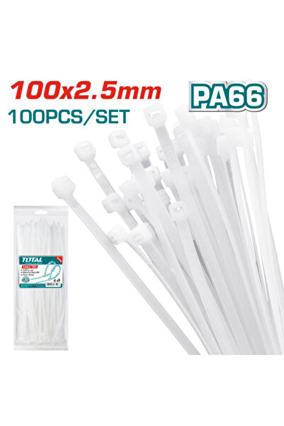 TOTAL مرابط بلاستيك 100x2.5mm 100pcs/set