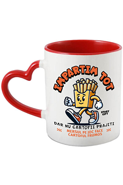 StoryGift Romania Cana Cu Portie Cartofi Brajiti Vesela Cu I Rosi Text Impart...