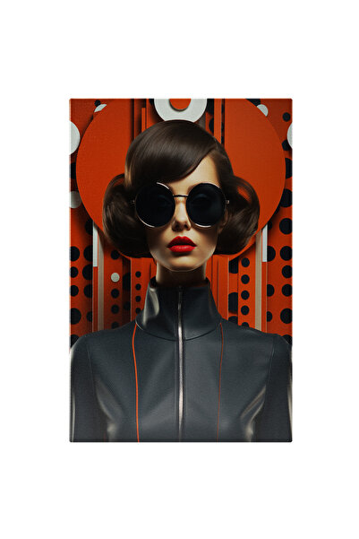 StoryGift Romania Tablou Canvas: Doamna Satena Cu Ochelari - Eleganta Pictura...