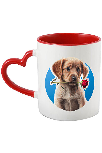 StoryGift Romania Cana Cu Catel, Trandafir, Floare, Iubitori De Animale, Mult...