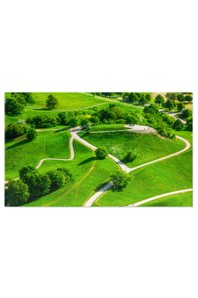 StoryGift Romania Tablou Canvas - Munchen Vazut De Sus: Parcuri, Cladiri Si P...