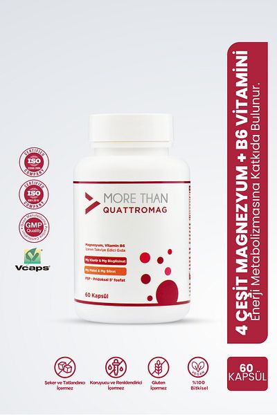 MORE THAN Quattromag Magnesium Complex 60 Capsules