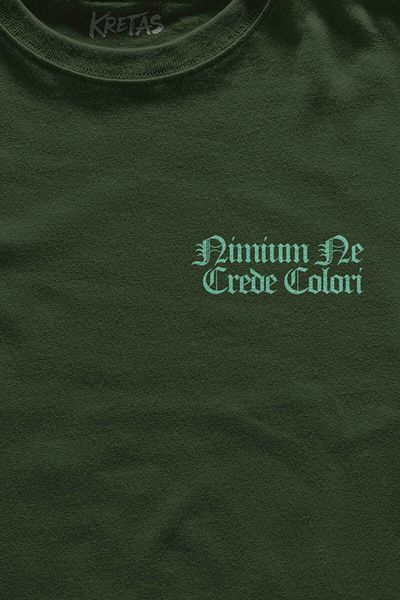 Kretas Χακί μπλουζάκι Χρώματα Latin Urban Street Culture Φορέστε Street Printed Unisex T-shirt