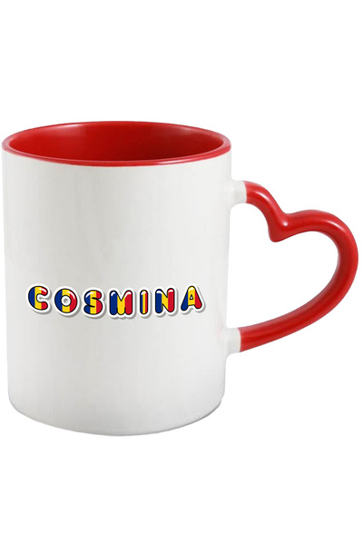 StoryGift Romania Cana Cu Numele Cosmina, Romania, Suporter, Steagul Romaniei...