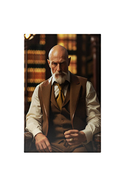 StoryGift Romania Tablou Canvas: Portret Bărbat La Costum- Design Vestimentar...