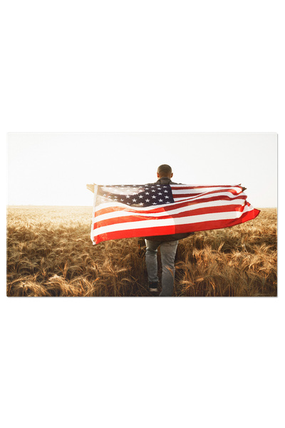 StoryGift Romania Tablou Canvas - Celebrare A Independentei In Ferma Americana