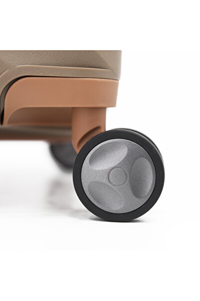 Titan Hardside PP Spinner Trolley Bags Set Of 3-KHAKI