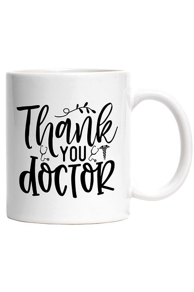 StoryGift Romania Cana Cu Textul In Limba Engleza "thank You, Doctor" - Multumire Sanatate Cu Mane, Cu ,stg