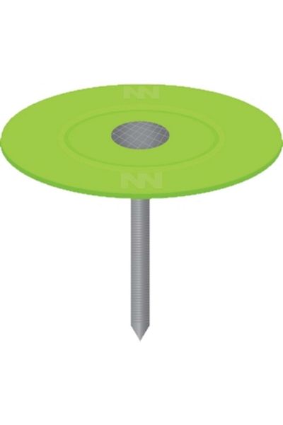 ACE Ring Shank Flat Head Roofing Nails with Plastic Cap 1 Inch