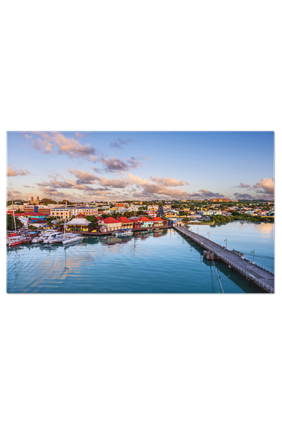 StoryGift Romania Tablou Canvas - Privind De Sus Portoarea Saint John's: Peis...