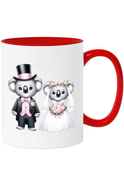 StoryGift Romania Cana Cu O Ursoaica Si Un Urs Koala In Ziua Nuntii | Ilustra...