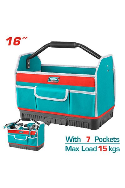 TOTAL 16" 7-pocket tool bag