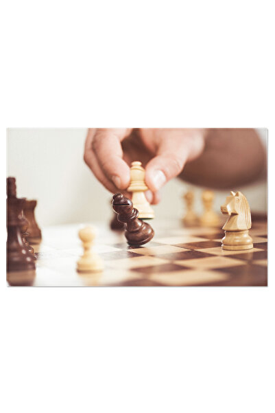 StoryGift Romania Tablou Canvas: Strategie Si Educatie La Masa - Oameni, Inteligenta, Hobby