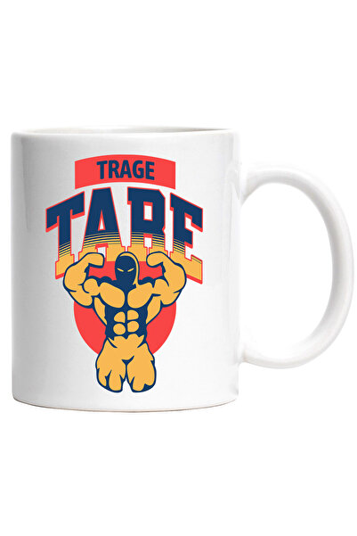 StoryGift Romania Cana Silueta Om Atletic Motivational Trage Tare, 330ml, Cer...